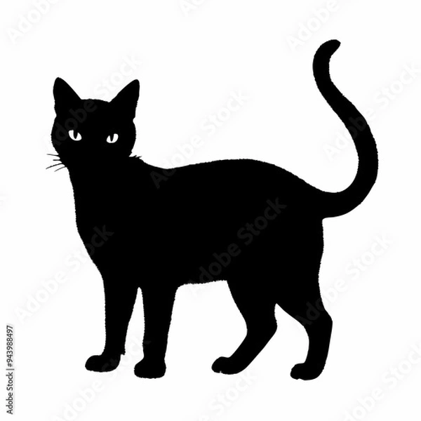 Fototapeta Cat Silhouette | Cat SVG Cat Cut Files | Cat Svg | Kitten Svg | Cat Vector CATS Bundle SVG, Cut Files for Cricut, Cats Clipart, Kitten Svg