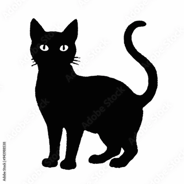 Fototapeta Cat Silhouette | Cat SVG Cat Cut Files | Cat Svg | Kitten Svg | Cat Vector CATS Bundle SVG, Cut Files for Cricut, Cats Clipart, Kitten Svg