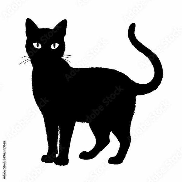 Fototapeta Cat Silhouette | Cat SVG Cat Cut Files | Cat Svg | Kitten Svg | Cat Vector CATS Bundle SVG, Cut Files for Cricut, Cats Clipart, Kitten Svg