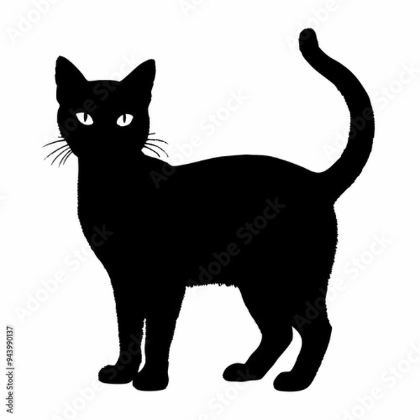 Fototapeta Cat Silhouette | Cat SVG Cat Cut Files | Cat Svg | Kitten Svg | Cat Vector CATS Bundle SVG, Cut Files for Cricut, Cats Clipart, Kitten Svg