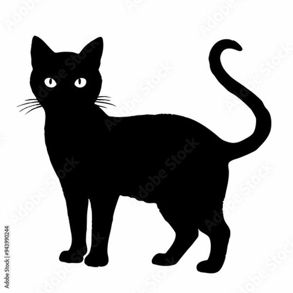 Fototapeta Cat Silhouette | Cat SVG Cat Cut Files | Cat Svg | Kitten Svg | Cat Vector CATS Bundle SVG, Cut Files for Cricut, Cats Clipart, Kitten Svg