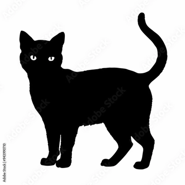 Fototapeta Cat Silhouette | Cat SVG Cat Cut Files | Cat Svg | Kitten Svg | Cat Vector CATS Bundle SVG, Cut Files for Cricut, Cats Clipart, Kitten Svg