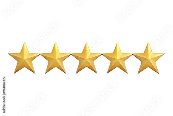 Fototapeta Five star rating png