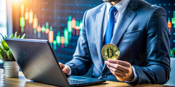 Fototapeta Chat bot ai artificial intelligence and automatic. Close up of businessman hand pushing icon on media. Compliance in business concept person use laptop. Customer support hotline people contact