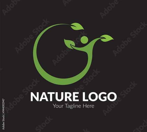 Fototapeta Nature vector logo design fully editable high quality