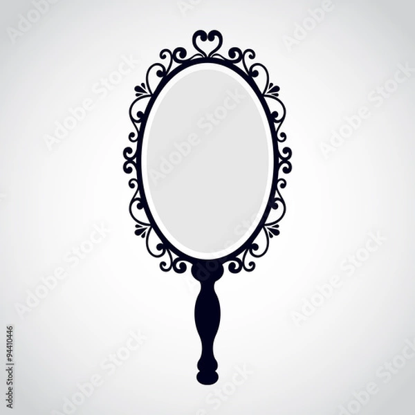 Obraz vintage mirror with a handle