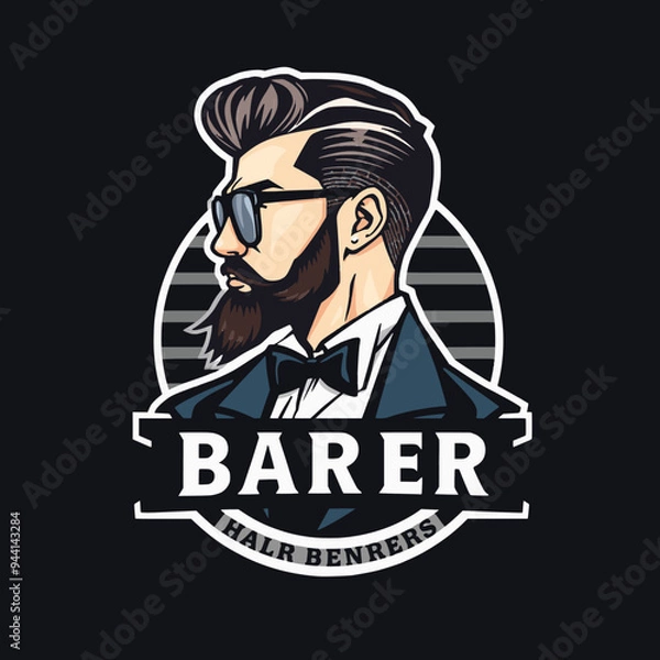 Obraz man in a hat barber