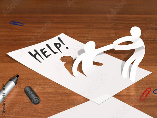 Fototapeta Help