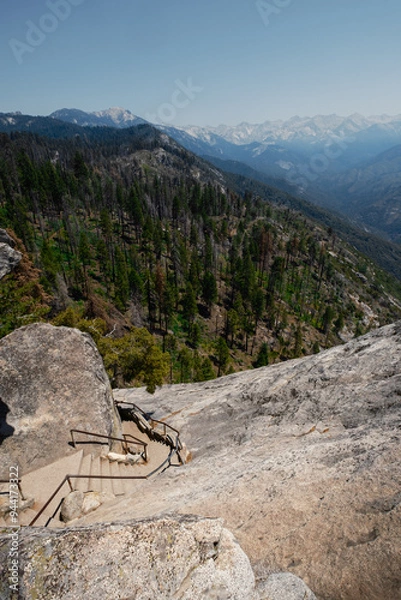 Obraz Blick vom Moro Rock im Sequoia Nationalpark USA