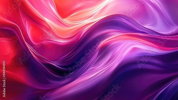 Fototapeta Smooth abstract background blending bold red and mysterious purple in a fluid motion.