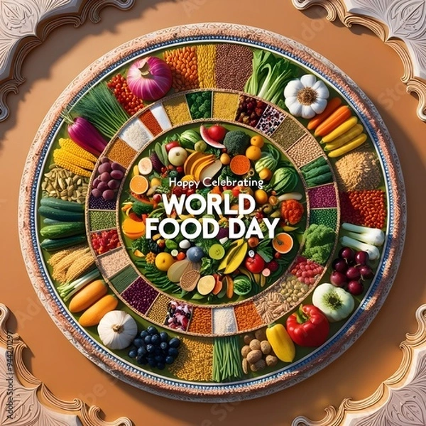Obraz World Food Day in a Circular Design Outstanding Image
