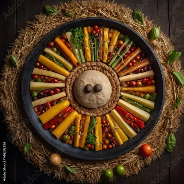 Obraz World Food Day in a Circular Design Outstanding Image
