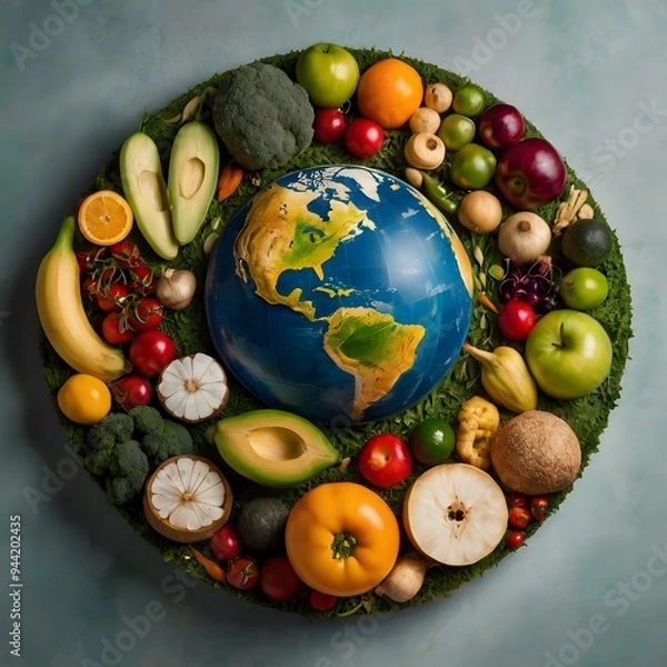 Obraz World Food Day in a Circular Design Outstanding Image
