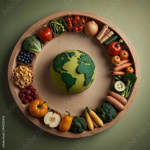 Obraz World Food Day in a Circular Design Outstanding Image
