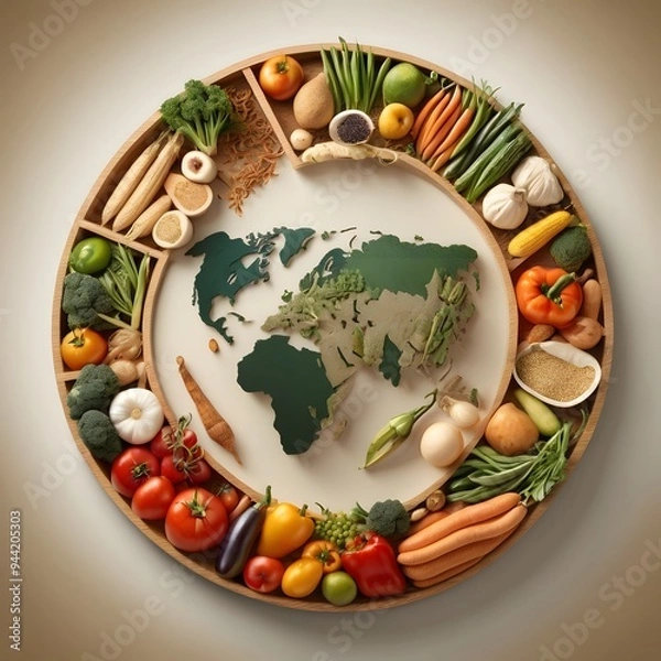 Obraz World Food Day in a Circular Design Outstanding Image
