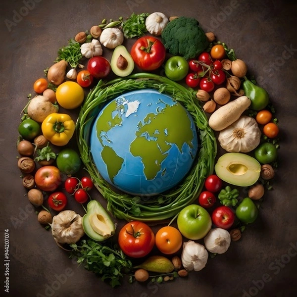 Obraz World Food Day in a Circular Design Outstanding Image
