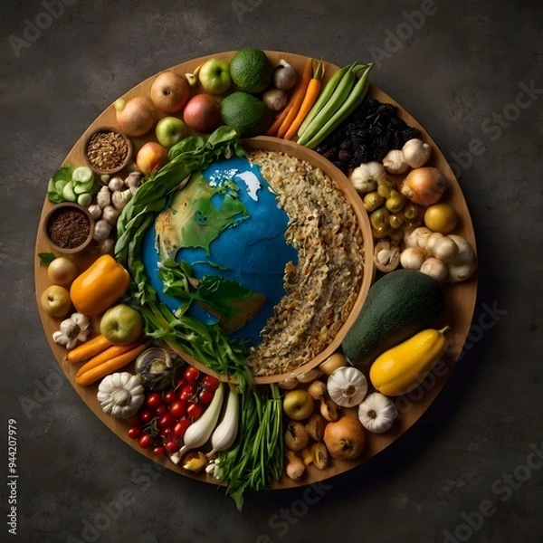 Obraz World Food Day in a Circular Design Outstanding Image
