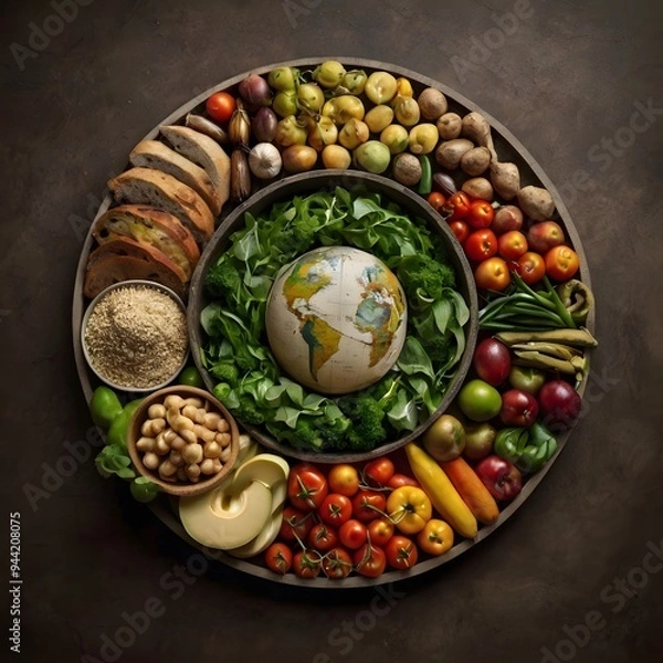 Obraz World Food Day in a Circular Design Outstanding Image

