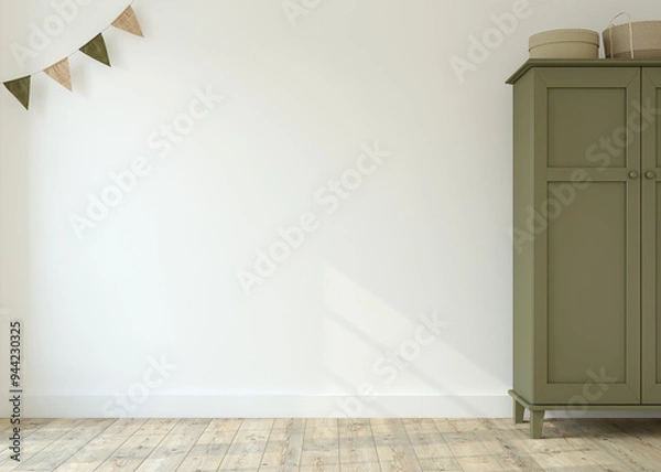 Obraz Nursery interior. 3d render.