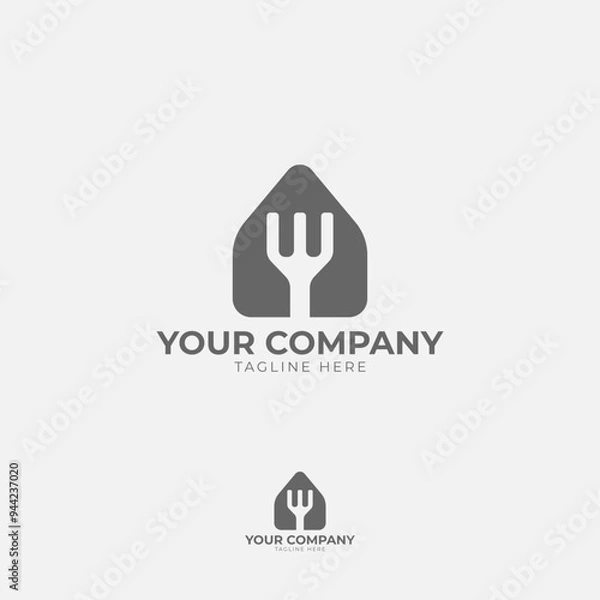 Fototapeta This logo features a prominent "A" in a geometric form. Its minimalist design with clean lines and sharp angles creates a modern and elegant look, ideal for brands that value simplicity