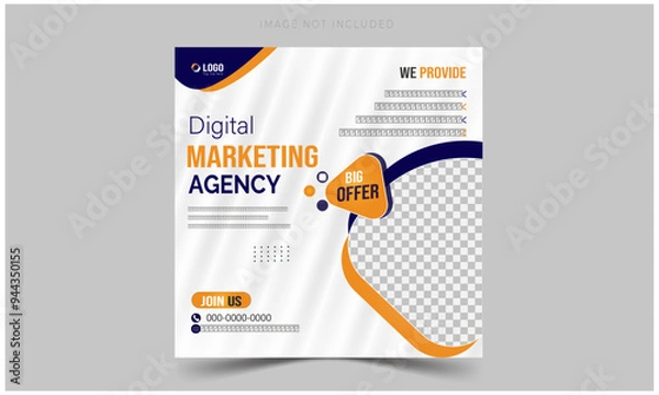 Obraz Creative business marketing banner for social media post template