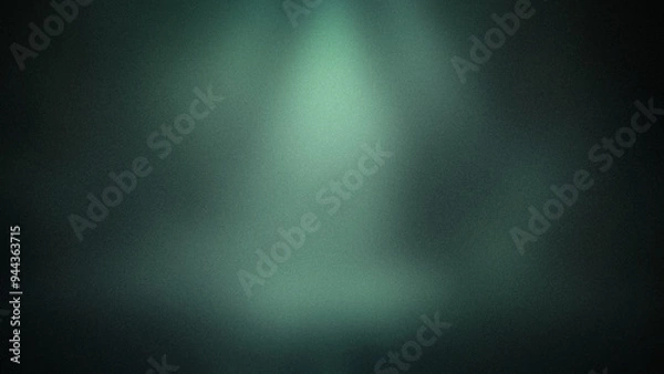 Fototapeta Dark green gradient background with a soft, grainy texture. Ideal for 4K wallpapers, banners, and backdrops, offering a subtle, smooth visual appeal