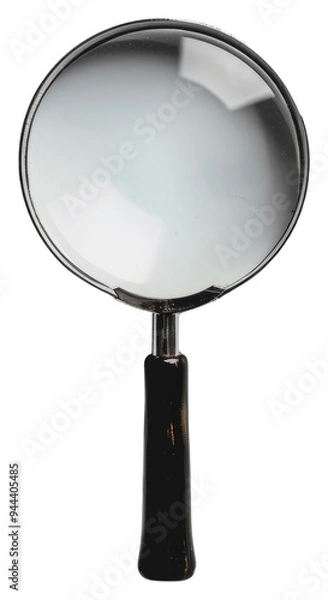 Fototapeta Magnifying glass on white background