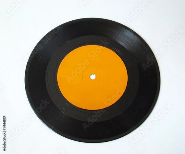 Obraz 45 rpm record on white background