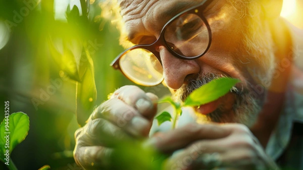 Obraz Scientists is making observation