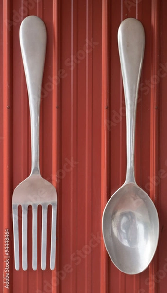 Obraz big fork and spoon
