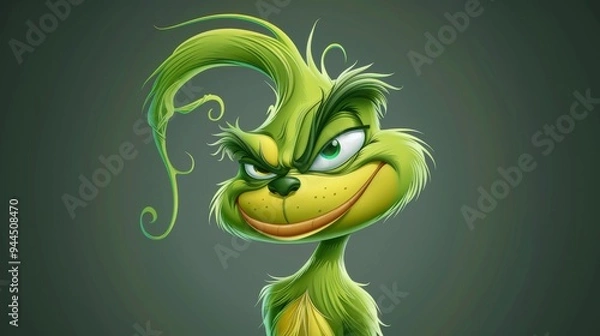 Obraz Animated character 3D image of surreal artistic goblin