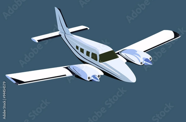 Fototapeta White screw plane