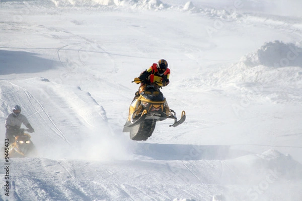Fototapeta snowmobile