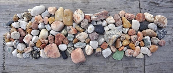 Obraz Коллекция камушков, собранных на берегу озера Байкал