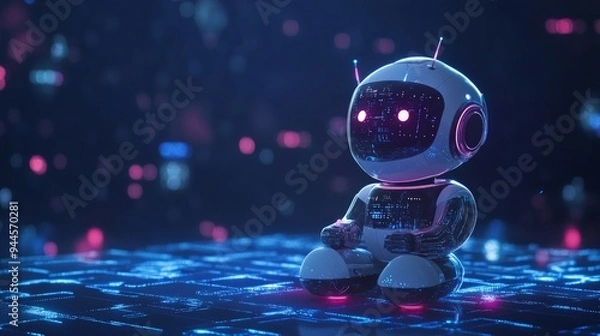 Fototapeta Advanced AI chatbot with human-like conversational skills