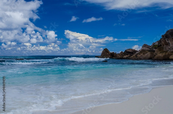 Fototapeta Anse Source d'Argent beach, La Digue Island, Seyshelles