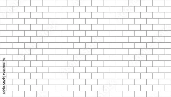 Fototapeta Bricks wall pattern PNG, transparency background, 