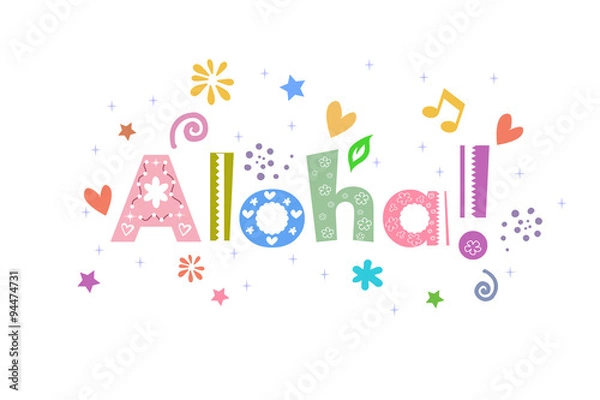 Obraz Aloha Greeting Message