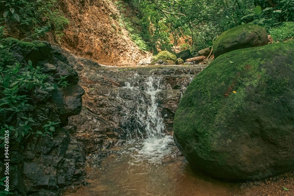 Obraz Stream running down the mountain