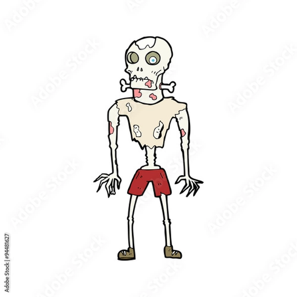 Obraz cartoon zombie