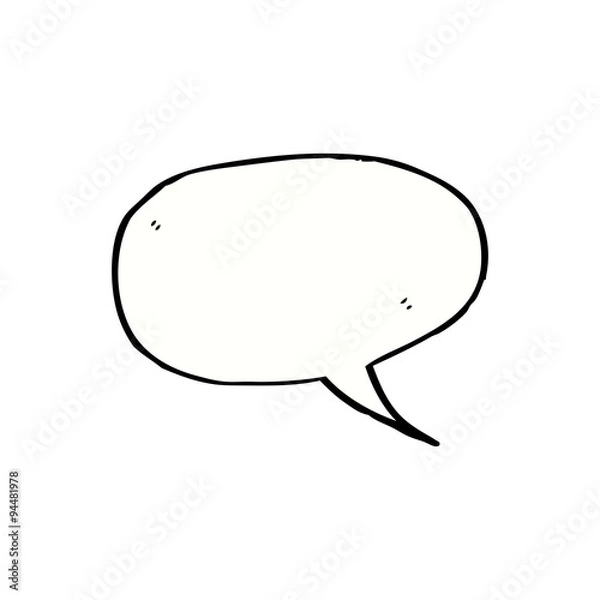 Fototapeta cartoon speech bubble