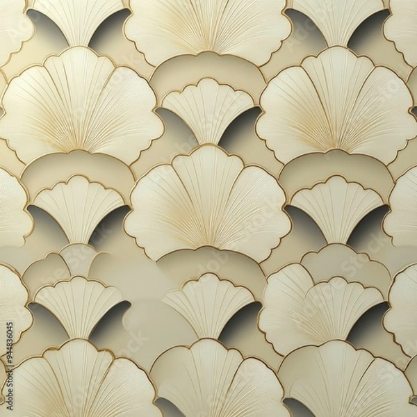 Fototapeta アールデコ幾何学壁紙