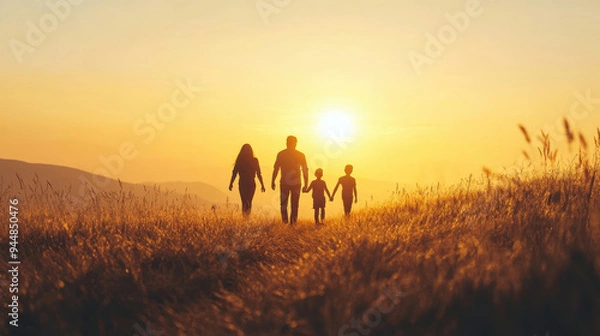 Obraz Building the foundations for a future family. AI generative.