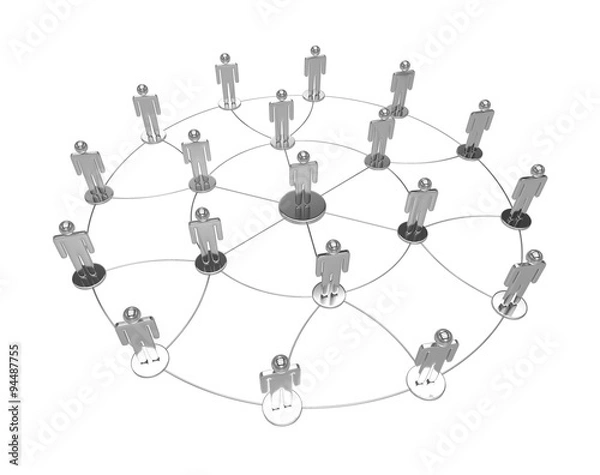 Fototapeta social network concept