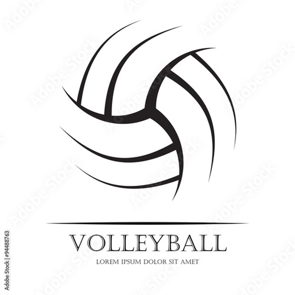 Obraz Volleyball background ball