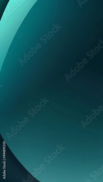 Obraz A radial gradient background featuring a deep teal center that fades into a light turquoise edge, offering a visually striking backdrop for presentations and digital content.