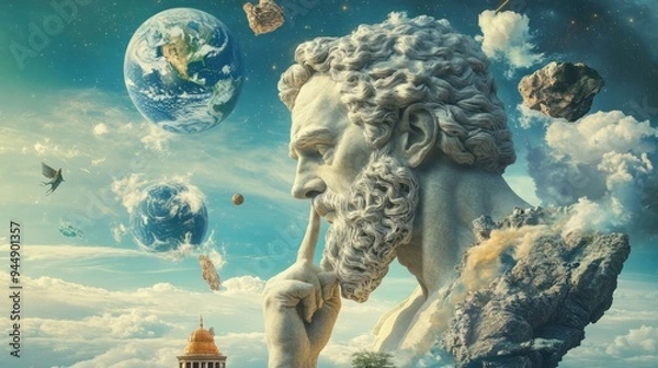 Obraz Philosophy is a systematic study of general and fundamental questions concerning topics like existence, reason, knowledge, value, mind, and language.