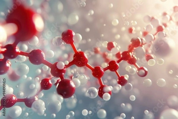 Fototapeta Abstract Molecular Structure