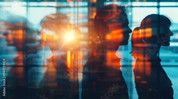 Fototapeta Transparent Leadership: Leaders who value openness, maintaining trust by keeping everyone informed and ensuring alignment with team objectives.
