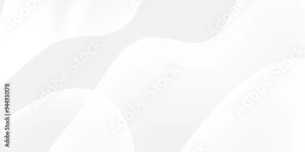 Obraz Gray background and gradient curve geometric pattern. Technology and glowing lines background.